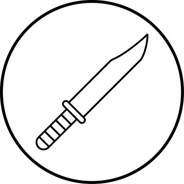 bıçak simgesi modada izole edilmiş arkaplan