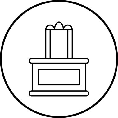 Hediye kutusu. Basit resimleme