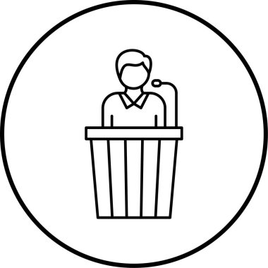 İnsan simgesinin vektör illüstrasyonu