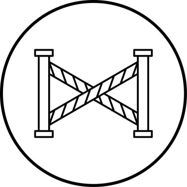 Yol simgesi, vektör illüstrasyonu