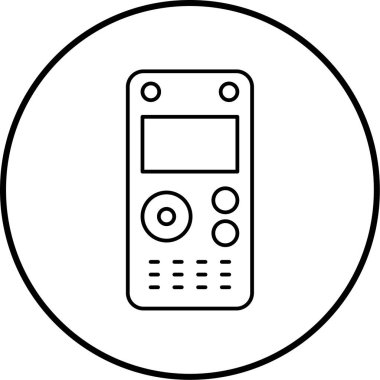 Cep telefonu simgesi, vektör illüstrasyonu