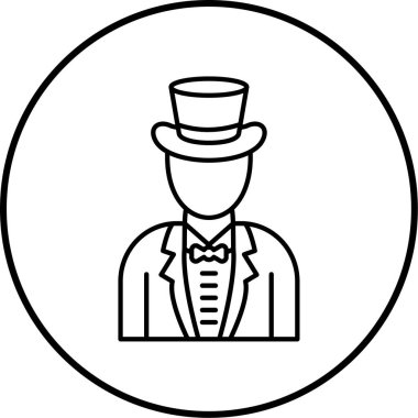 İnsan simgesinin vektör illüstrasyonu