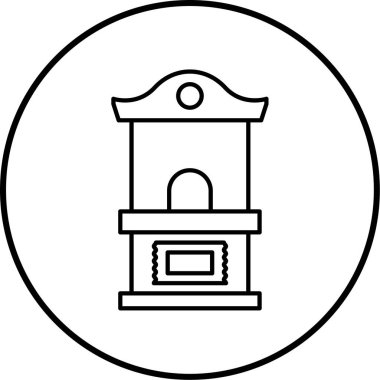 Ev simgesinin vektör illüstrasyonu 