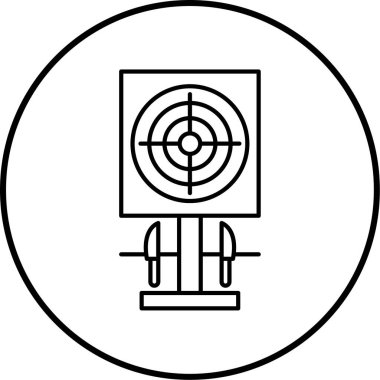 Hedef simgenin vektör illüstrasyonu