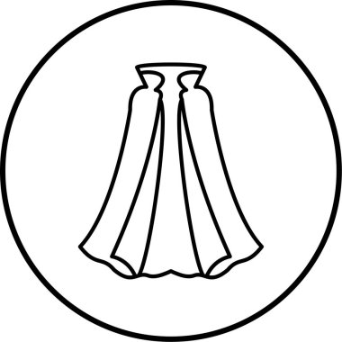 Güzel bir eteğin vektör çizimi