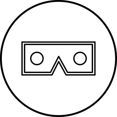 Gözlükler. Web simgesi basit illüstrasyon