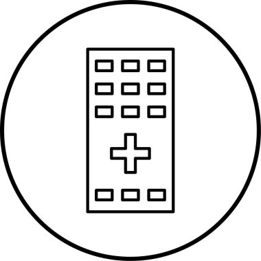 Uzaktan denetleyici simgesinin vektör illüstrasyonu