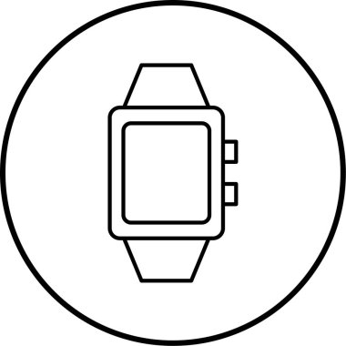 Akıllı saat simgesinin vektör çizimi