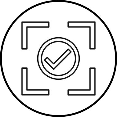 Bir işaretleme simgesinin vektör illüstrasyonu