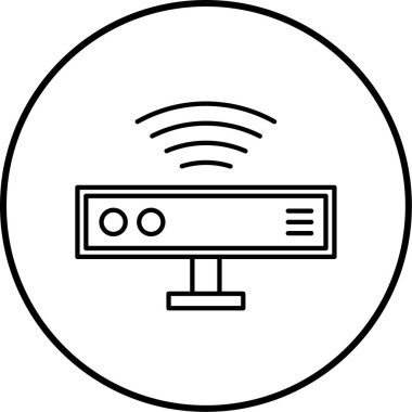 Bilgisayar ağı. Basit resimleme