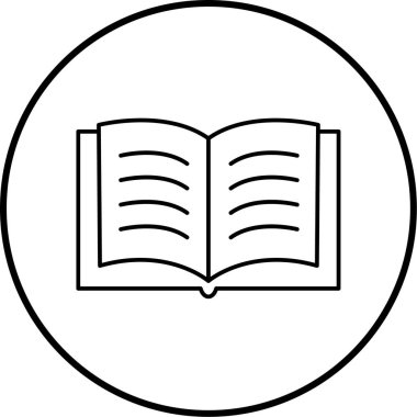 kitap simgesi vektör illüstrasyonu
