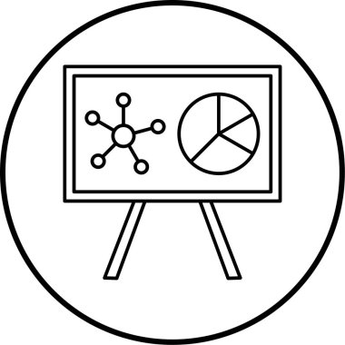 Sunum. Web simgesi basit tasarım