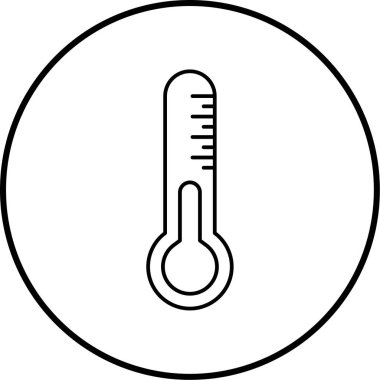 Termometre. Web simgesi basit tasarım