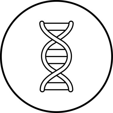 DNA simgesi vektör illüstrasyonu