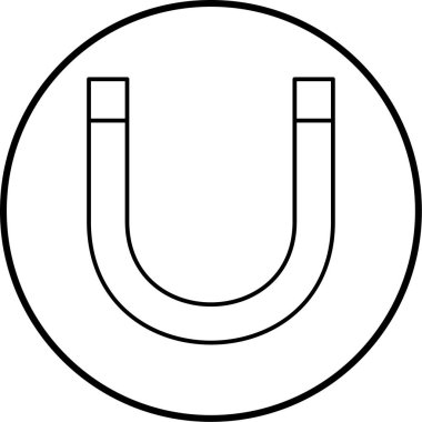 mıknatıs simgesi vektör çizimi