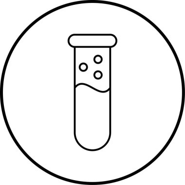 test tübü ikon vektör çizimi