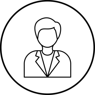 avatar. Web simgesi basit illüstrasyon