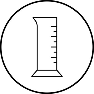 Test tüpü simgesi. vektör illüstrasyonu