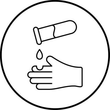 Bir damla simgesinin vektör illüstrasyonu