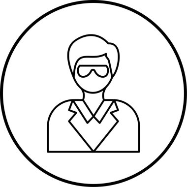 avatar. Web simgesi basit illüstrasyon