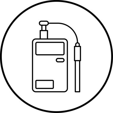 Tek elektrik simge vektör çizim