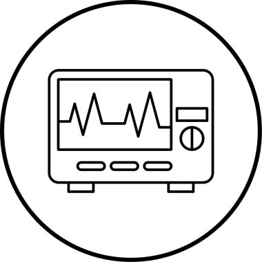 Modern sağlık simgesinin vektör illüstrasyonu