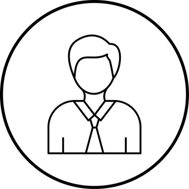 avatar. Web simgesi basit illüstrasyon