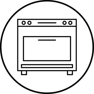 Fırın. Web simgesi basit tasarım