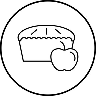 Gıda simgesinin vektör illüstrasyonu