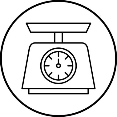 Ölçek. Web simgesi basit illüstrasyon