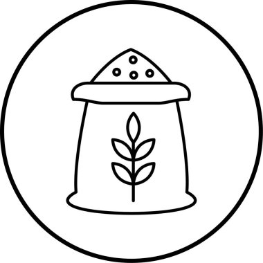 Gıda çizgisi simgesinin vektör illüstrasyonu.