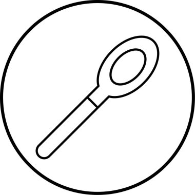 Kaşık modern simgesinin vektör illüstrasyonu