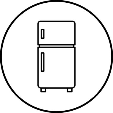 buzdolabı vektör simgesi modern illüstrasyon