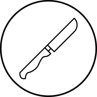 bıçak simgesi modada izole edilmiş arkaplan