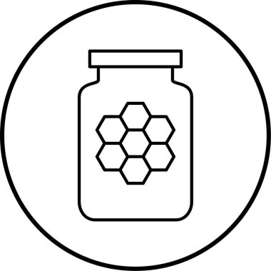 bal vektörü düz simgesi