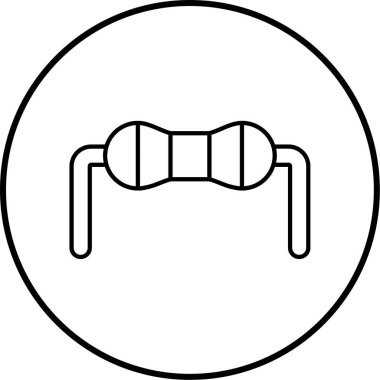 Modern bir biçim simgesinin vektör illüstrasyonu