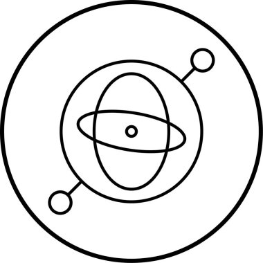 Modern bilim simgesinin vektör illüstrasyonu