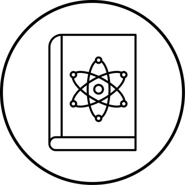 Bilim ve teknoloji çizgisi ikonu. vektör illüstrasyonu