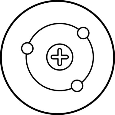 Bilim. Web simgesi basit illüstrasyon