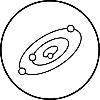 Bilim. Web simgesi basit illüstrasyon