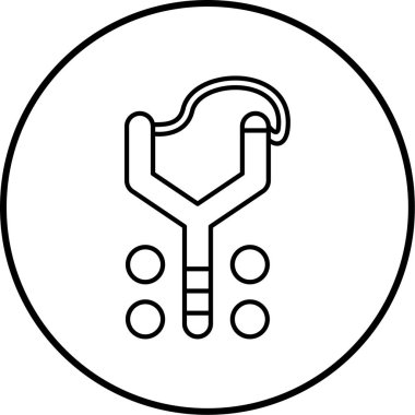 Bilim. Web simgesi basit illüstrasyon