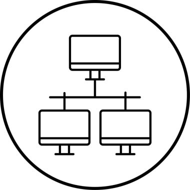 vektör lcd simgesi illüstrasyonu