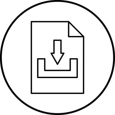 Dosya simgesinin vektör illüstrasyonu