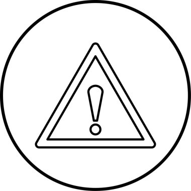 uyarı işareti simgesi, vektör illüstrasyonu