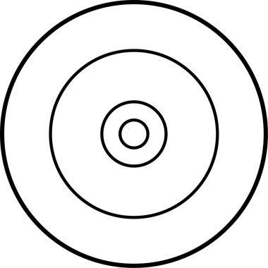 CD mi? Web simgesi basit illüstrasyon