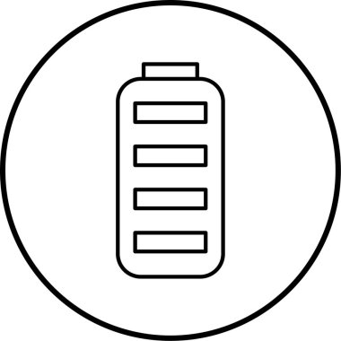 Bir şişe simgesinin vektör illüstrasyonu