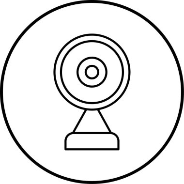 Web kamerası. Web simgesi basit illüstrasyon