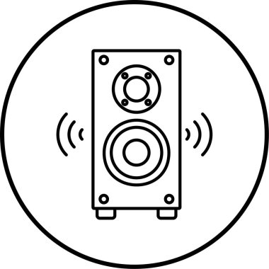 Müzik. Web simgesi basit illüstrasyon