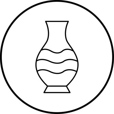 Sürahi. Web simgesi basit illüstrasyon