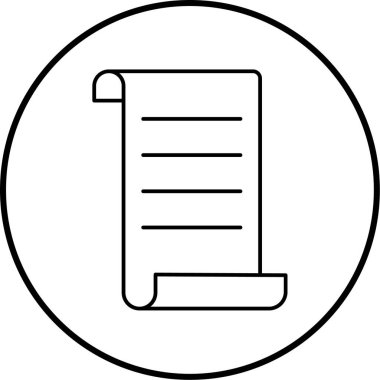 Belge. Web simgesi basit illüstrasyon